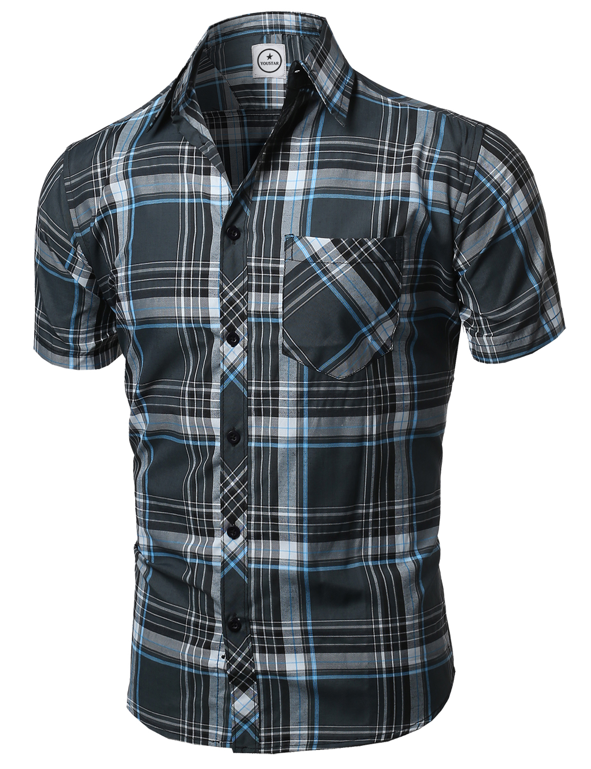 Short sleeve checkered shirts The men's short sleeve plaid shirt is an essential for every great wardrobe. We've got you stylishly covered with 11 choice shirts in all cotton or blends.