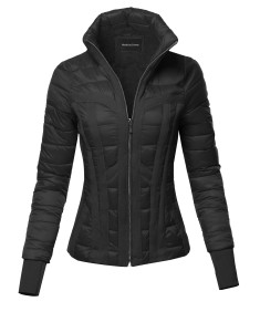 Women's Fitted Casual Solid Detachable Hoodie Puffer Jacket