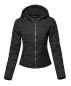 Women's Solid Hooded Packable Ultra Light Weight Short Down Jacket