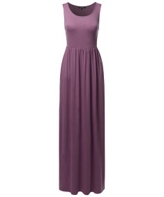 Women's Casual Premium Fabric Side Pockets Loose Long Maxi Dress