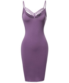 Women's Solid Lattice-Trim Body-Con Mini Cocktail Dress