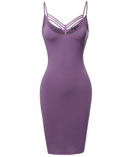 Women's Solid Lattice-Trim Body-Con Mini Cocktail Dress
