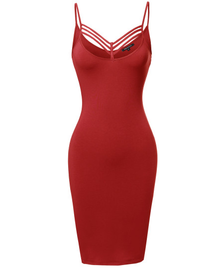 Women's Solid Lattice-Trim Body-Con Mini Cocktail Dress