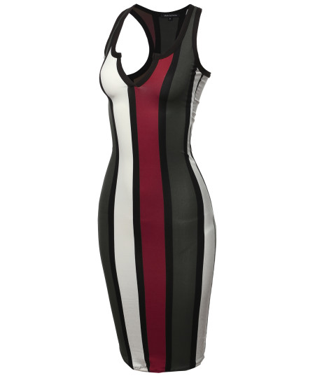 Women's Sexy Solid  Split Neck line Front Bodycon Midi Dress