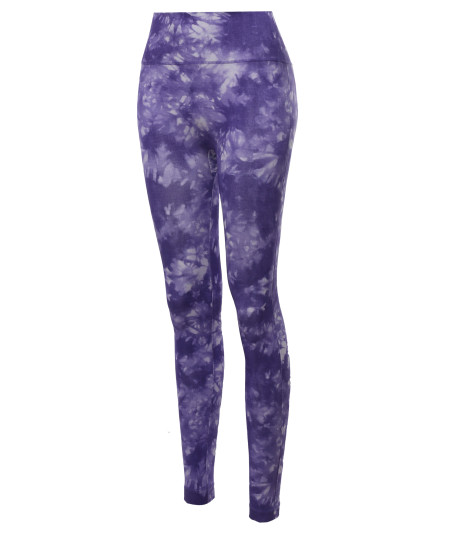 Women's High Waist Tummy Control Tie Dye Sublimation Leggings Yoga pants