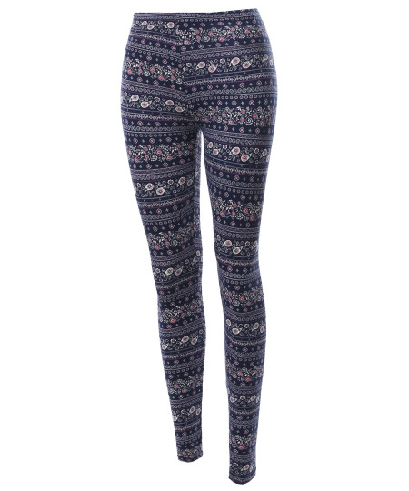 Women's Print Super Soft  Ankle Leggings