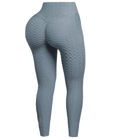 Women's High Waist Ruched Butt Lifting Stretchy Booty Tummy Control Leggings