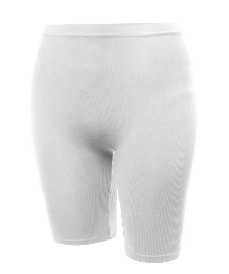 Women's Bike Seamless Yoga Stretch Capri Boyshorts