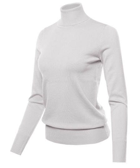 Women's LONG SLEEVE TURTLE NECK SWEATER