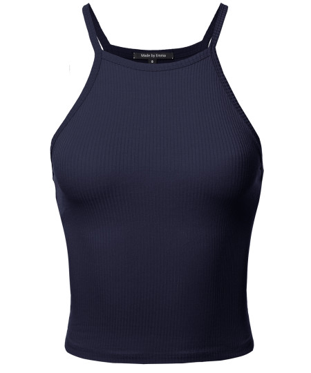 Women's Pinstripe Sleeveless Open V-Neck Racer-Back Body-Con Midi Dress