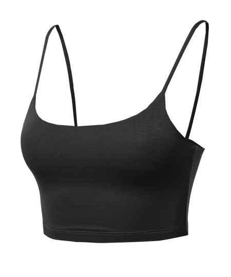 Women's Sexy Basic Double Lined Bra Tank Top