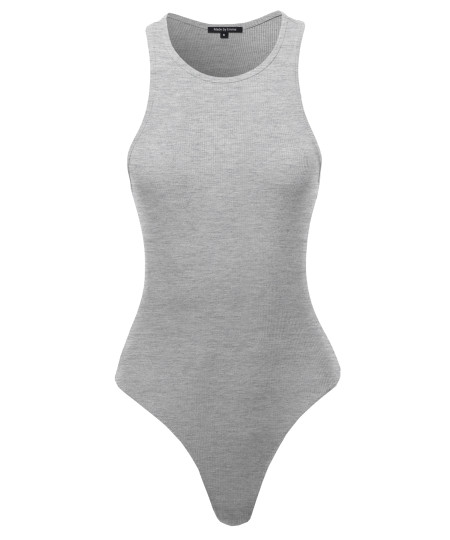 Women's Solid Jewel Neck-line Bodysuit