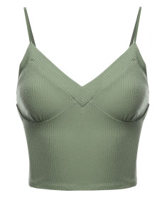 Women's Sexy Solid V-neck Sleeveless Cami Top