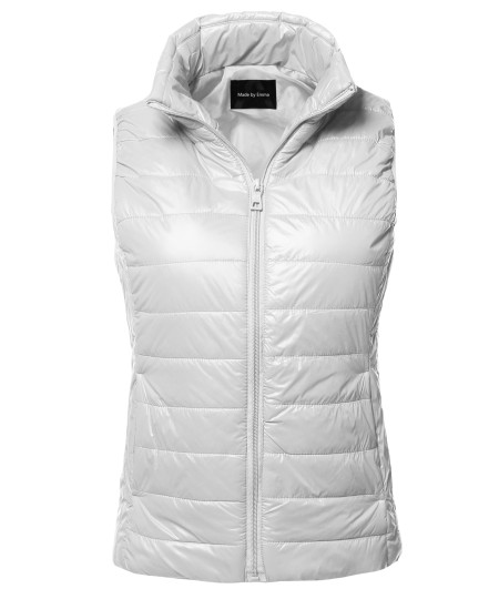 Women's Casual Light Weight Quilted Padding Vest