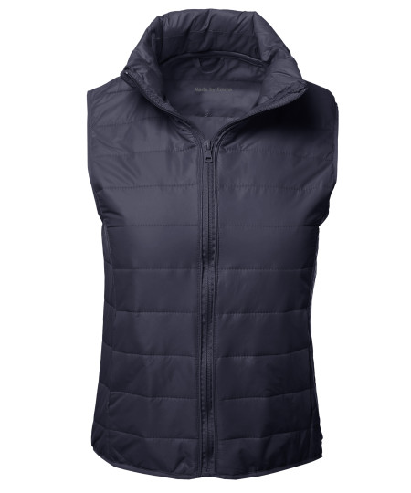 Women's Casual Comfortable Super Light Weight Packable Down Puffer Vest