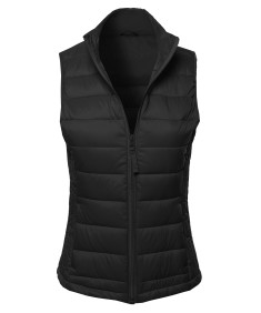 Women's Casual Light Weight Quilted Padding Vest