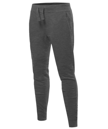 Men's Basic Drawstring Harem Jogger Pants