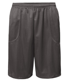 Men's Athletic Double Layer Drawcord Mesh Shorts S-5XL