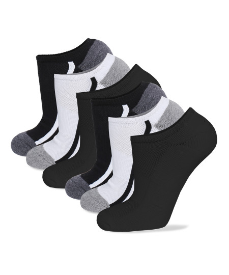 Men's Cotton Assorted Athletic Low Socks No - Slip Cut