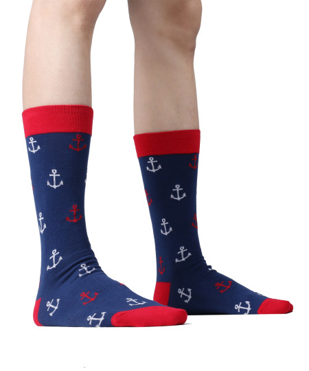 Men's Premium Quality Casual Graphic Dress Socks (1 Pair)