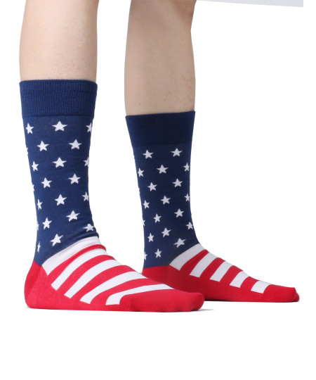 Men's Premium Quality Casual Graphic Dress Socks (1 Pair)
