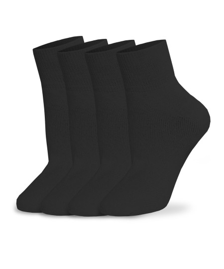 Men's Cotton Classic Crew Athletic Solid Socks Ankle Length