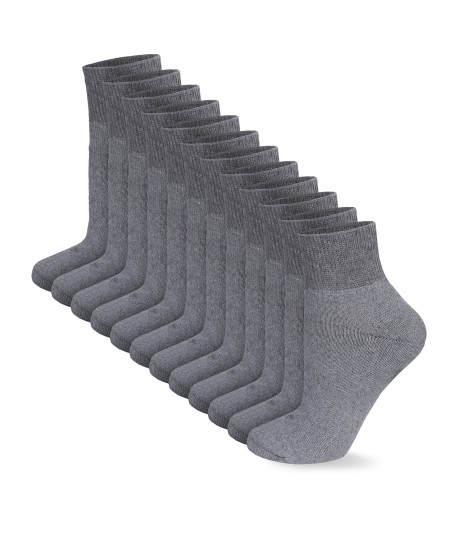 Men's Cotton Classic Crew Athletic Solid Socks Ankle Length