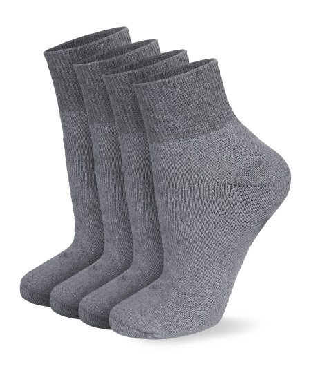 Men's Cotton Classic Crew Athletic Solid Socks Ankle Length