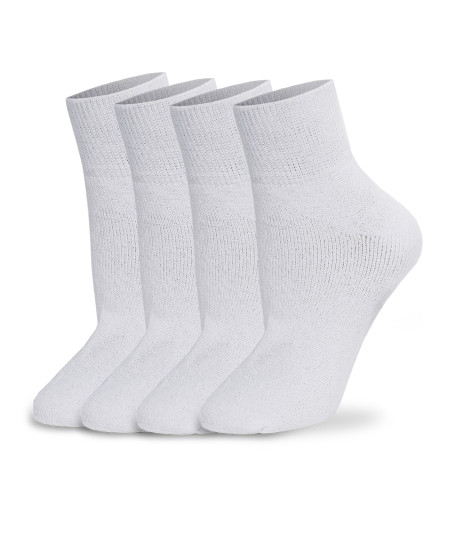 Men's Cotton Classic Crew Athletic Solid Socks Ankle Length