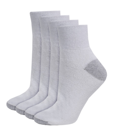 Men's Cotton Classic Crew Athletic Solid Socks Ankle Length