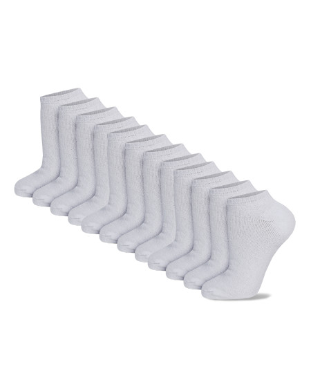 Men's Cotton Classic Crew Athletic Solid Socks Low - Cut 