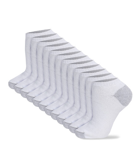 Men's Cotton Classic Crew Athletic Solid Socks Low - Cut 