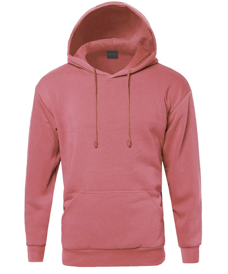 Men's Basic Pullover Fleece Hooded Sweatshirt