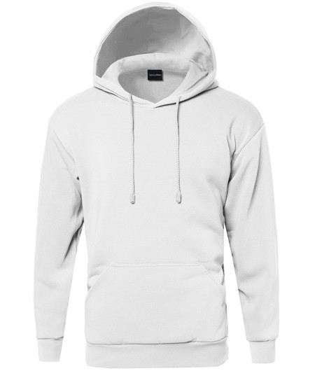 Men's Basic Pullover Fleece Hooded Sweatshirt