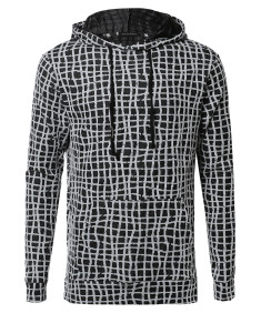 Men's Long Sleeve Stylish Lightweight Hoodie With Side Slits