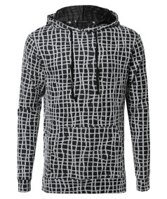 Men's Long Sleeve Stylish Lightweight Hoodie With Side Slits