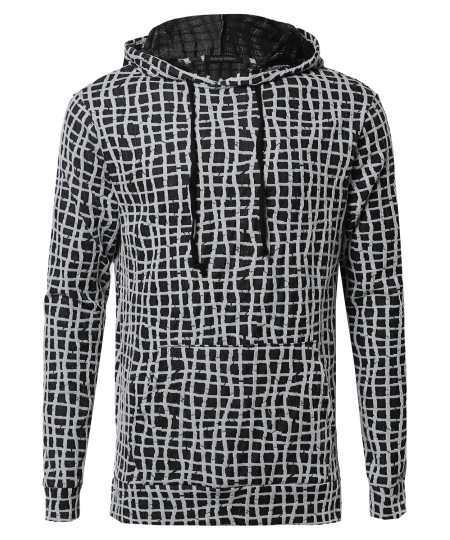 Men's Long Sleeve Stylish Lightweight Hoodie With Side Slits