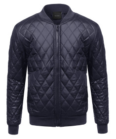 Men's Classic Lightweight Quilted Padded Bomber Jacket