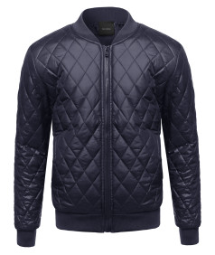 Men's Classic Lightweight Quilted Padded Bomber Jacket