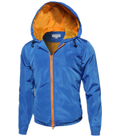 Men's Lightweight Outdoor Hooded Windbreaker