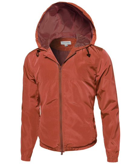 Men's Lightweight Outdoor Hooded Windbreaker