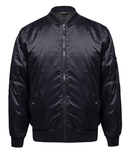 Men's Classic Style Zip Up Bomber Jacket