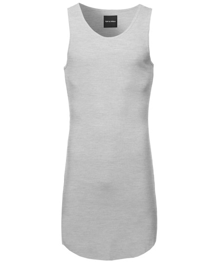 Men's Long Line Basic Tank Top