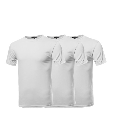 Men's Basic Loose Heavyweight Crewneck Short Sleeve Cotton T-shirt