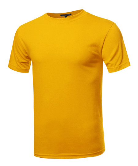 Men's Basic Loose Heavyweight Crewneck Short Sleeve Cotton T-shirt
