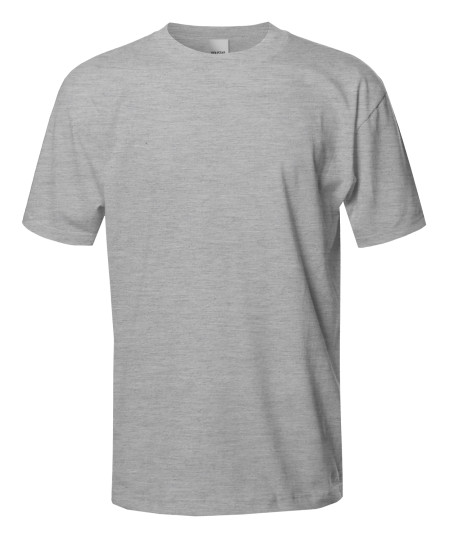 Men's Basic Short Sleeve Crewneck Cotton T-shirt S-7XL MADE IN USA