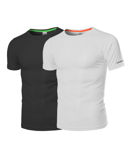 Men's Workout Active-wear Short Sleeve Top