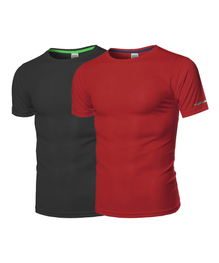 Men's Workout Active-wear Short Sleeve Top