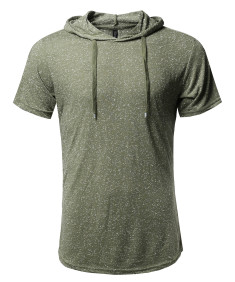 Men's Basic Casual Various Color Short Sleeve Hoodie