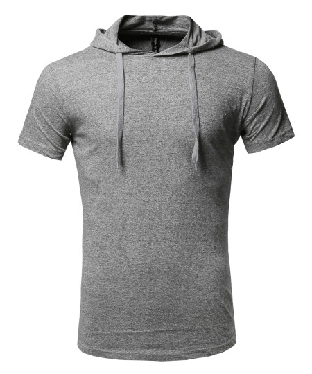 Men's Basic Casual Various Color Short Sleeve Hoodie